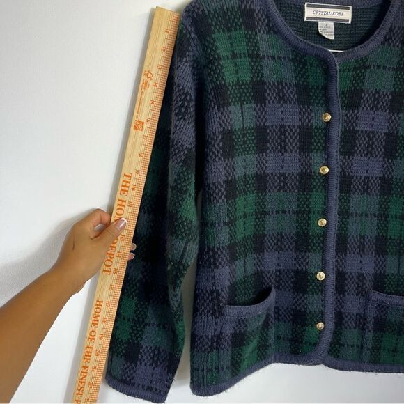 Crystal-Kobe Knit Button Up Sweater Size Small - Picture 7 of 8